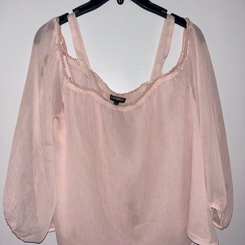 Express Light Pink Women's Blouse